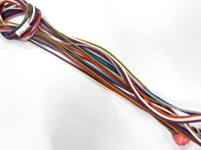 未使用品　正絹　手組帯締め